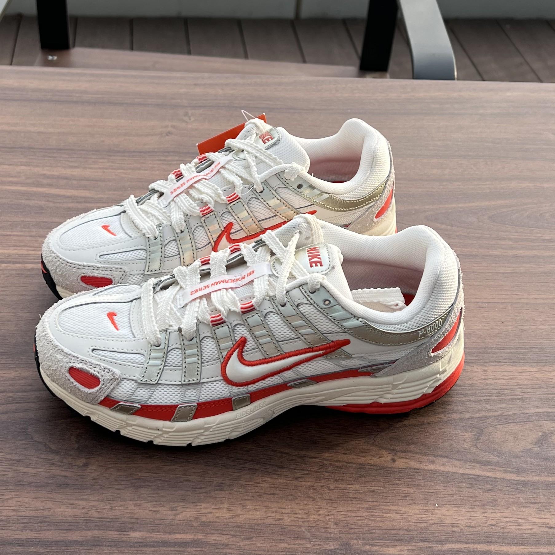NIKE P6000 快適な履き心地 ランニングシューズ レディース 厚底 P-6000 ピカンテレッド