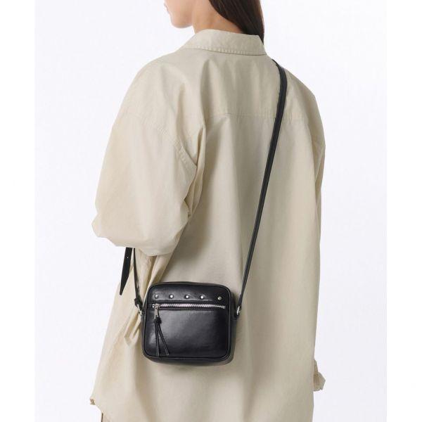 MUSINSA STANDARD WOMAN 우먼즈 스터드 미니 크로스 백 [블랙]