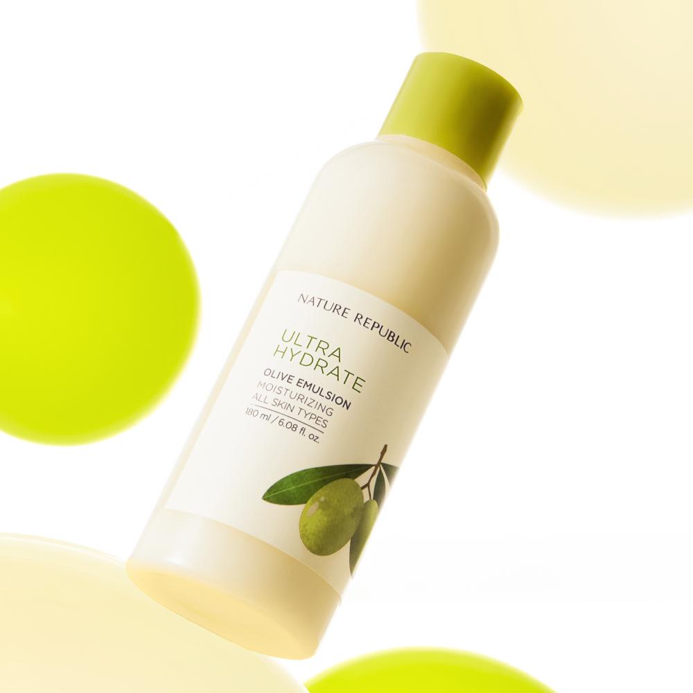 水分保湿 Nature Republic（ネイチャーリパブリック）本当に本当にしっとり オリーブ化粧水/エマルジョン 180ml