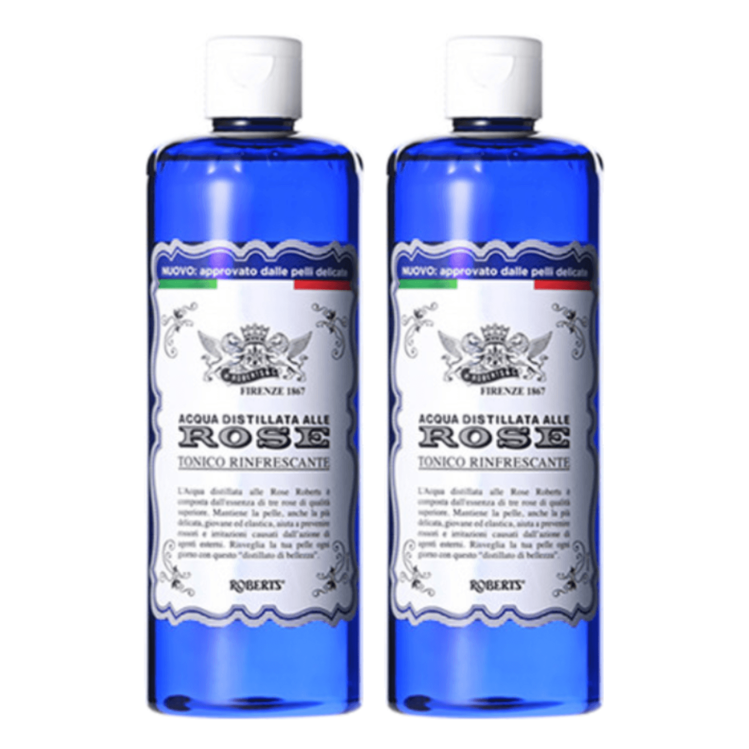 Roberts Aqua alle Rose ローズウォータースキントニック 400ml 2個 イタリア産ローズウォーター