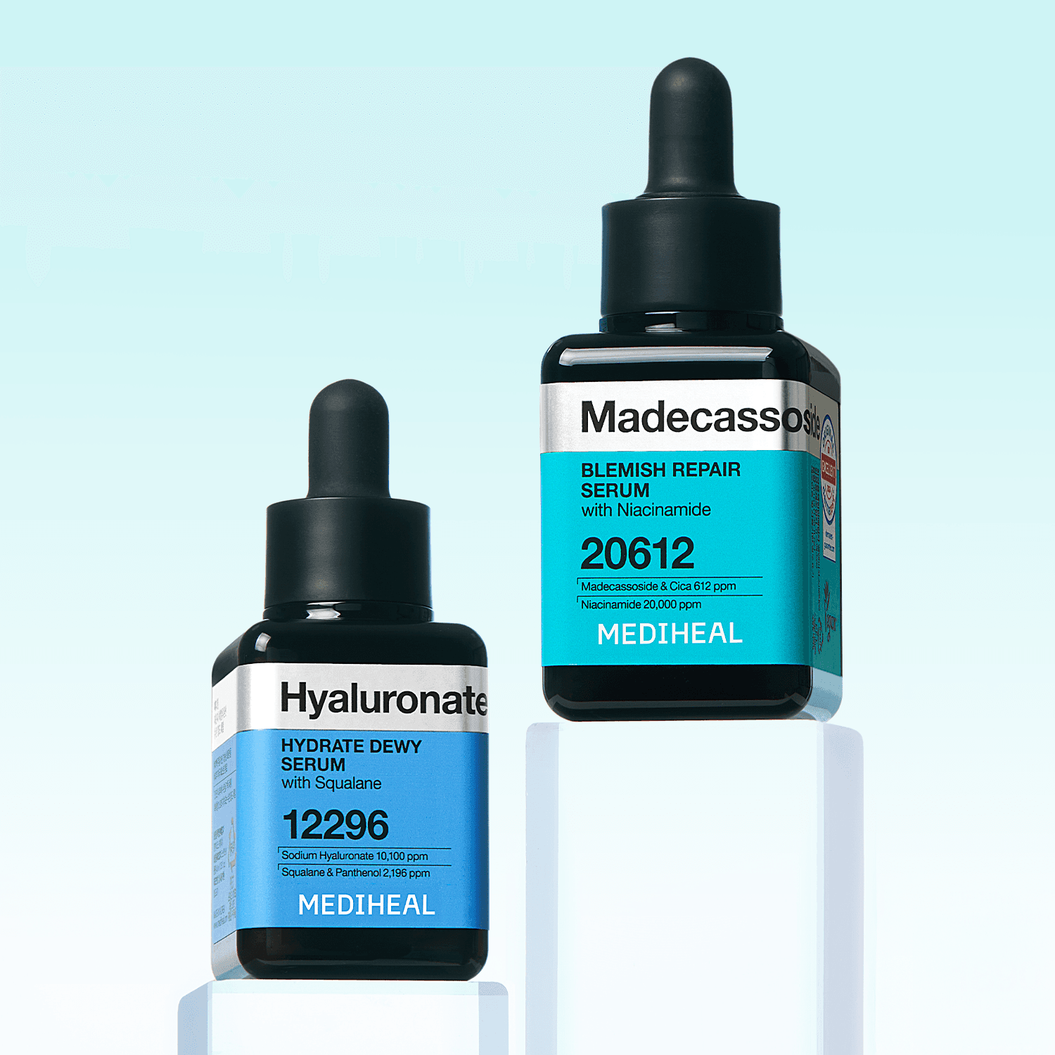 메디힐 네모 세럼 앰플 히알루론산+마데카소사이드, 40ml+40ml, 1개