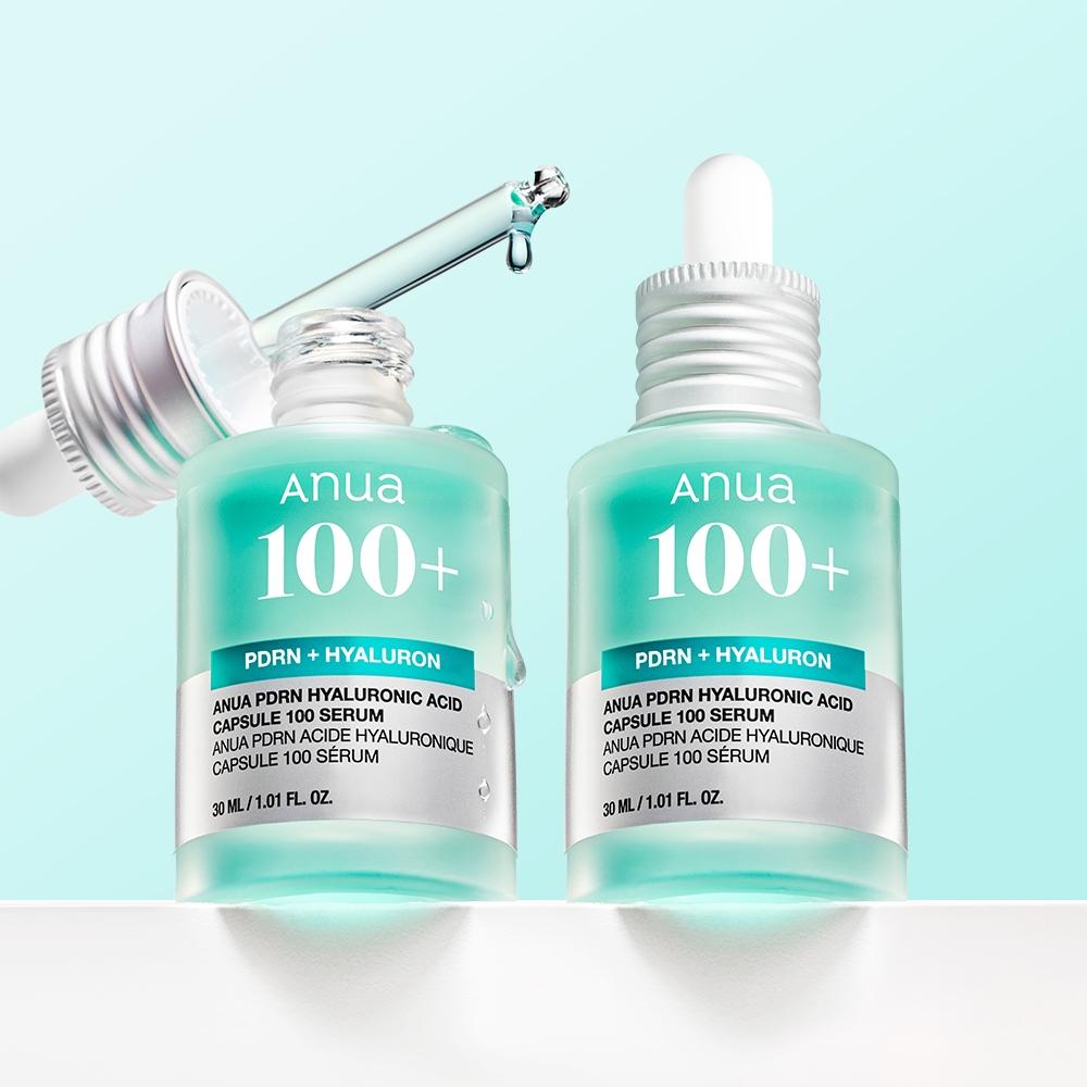 [1+1] [수지세럼] 아누아 PDRN 피디알엔 히알루론산 캡슐 세럼 주름케어 앰플 30ml, 2개