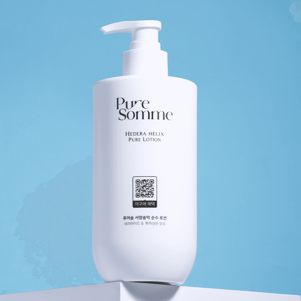 퓨어솜 서양송악 No끈적 민감피부 진정 보습 저자극 약산성 올인원 로션 450ml, 1개