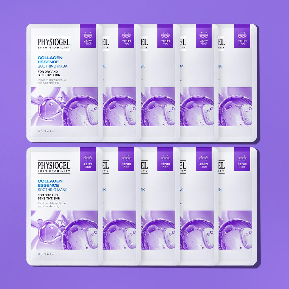 Physiogel マスクパック まとめ買い コラーゲン, 10枚, 1個