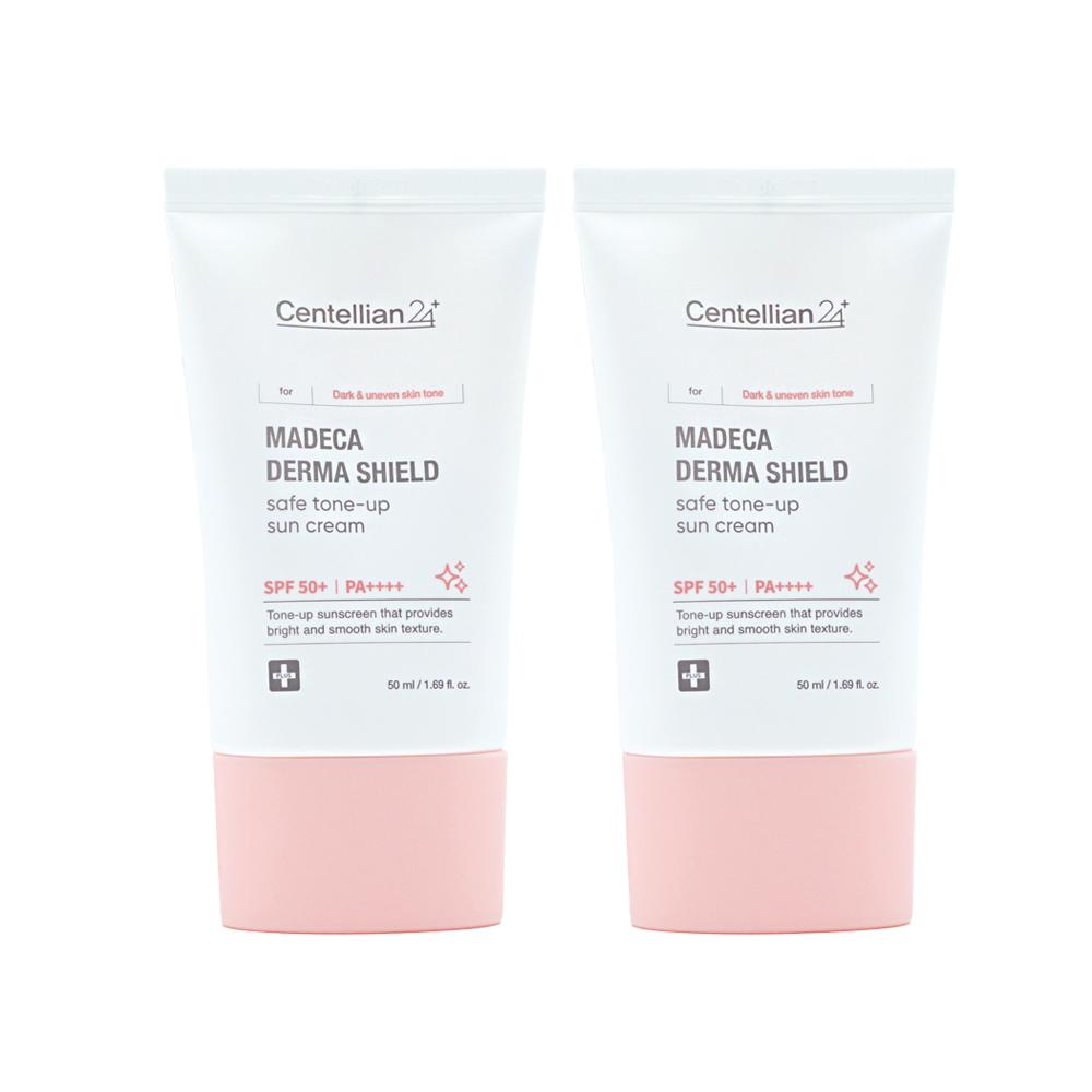 [本社公式] Centellian24 マデカ ダーマシールド セーフ トーンアップ サンクリーム 50ml, 2個