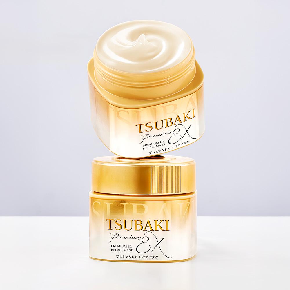 ツバキ プレミアム EX リペア トリートメントマスク ヘアパック 180g, 2個