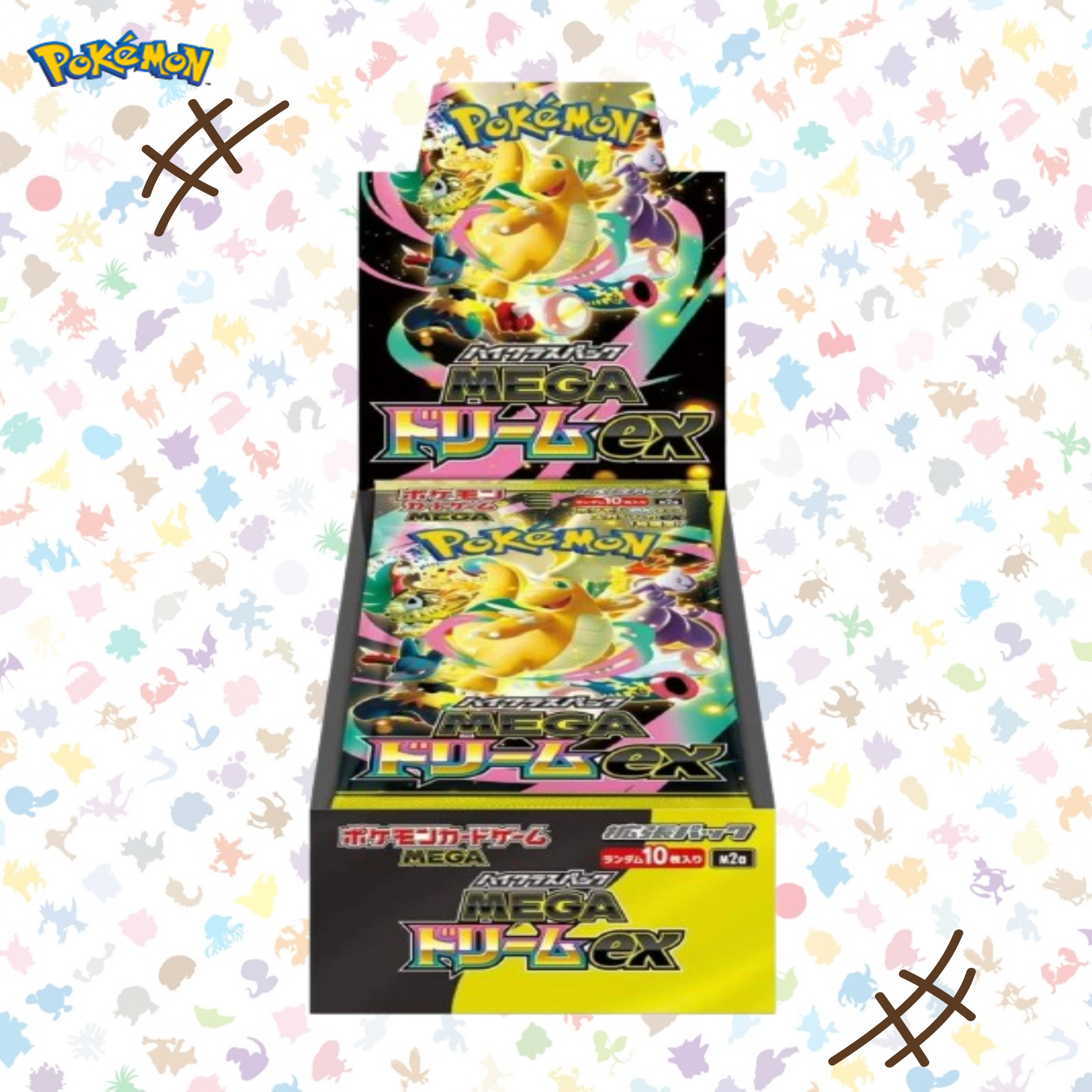 日本 ポケモンカード ハイパープレミアムパック メガドリーム EX BOX 日本版 ポケモン カビゴン ゲンガー ピカチュウ 日本版