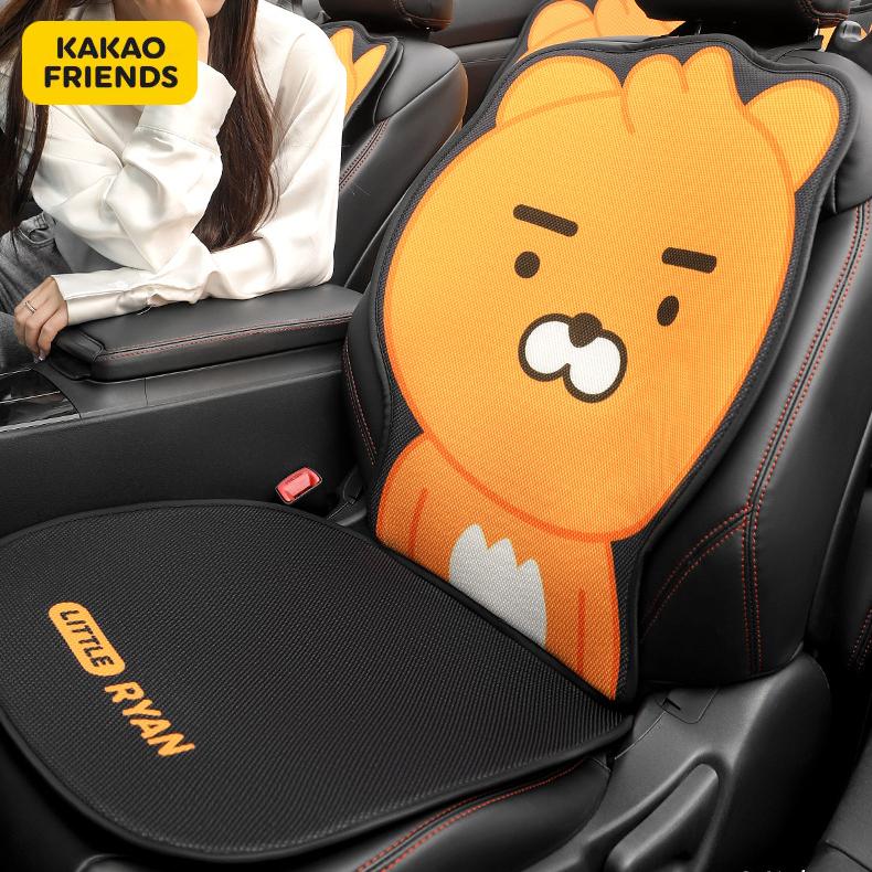 카카오프렌즈 車用メッシュ四季用クッションシートカバーセット クッション 車内装飾 運転席, 2P