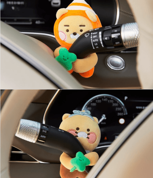 カカオフレンズ 車用 デコレーションぬいぐるみ ライアン 車用アクセサリー