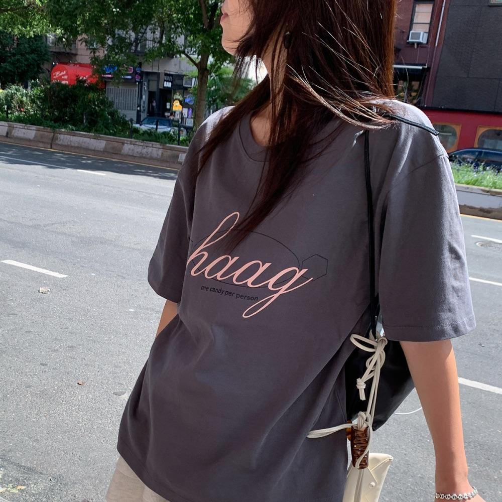 [헤이그] a haag box t-sh (charcoal)