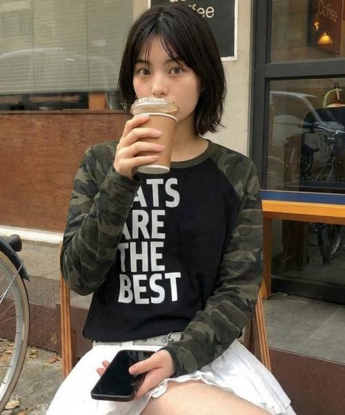 [칙스] 캣베스트 래글런 롱슬리브 카모 카키 5016012025