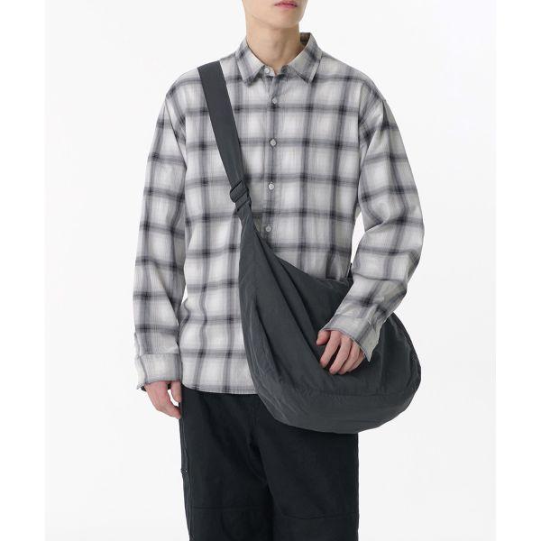 MUSINSA STANDARD クリンクル ペドラーバッグ グレイ