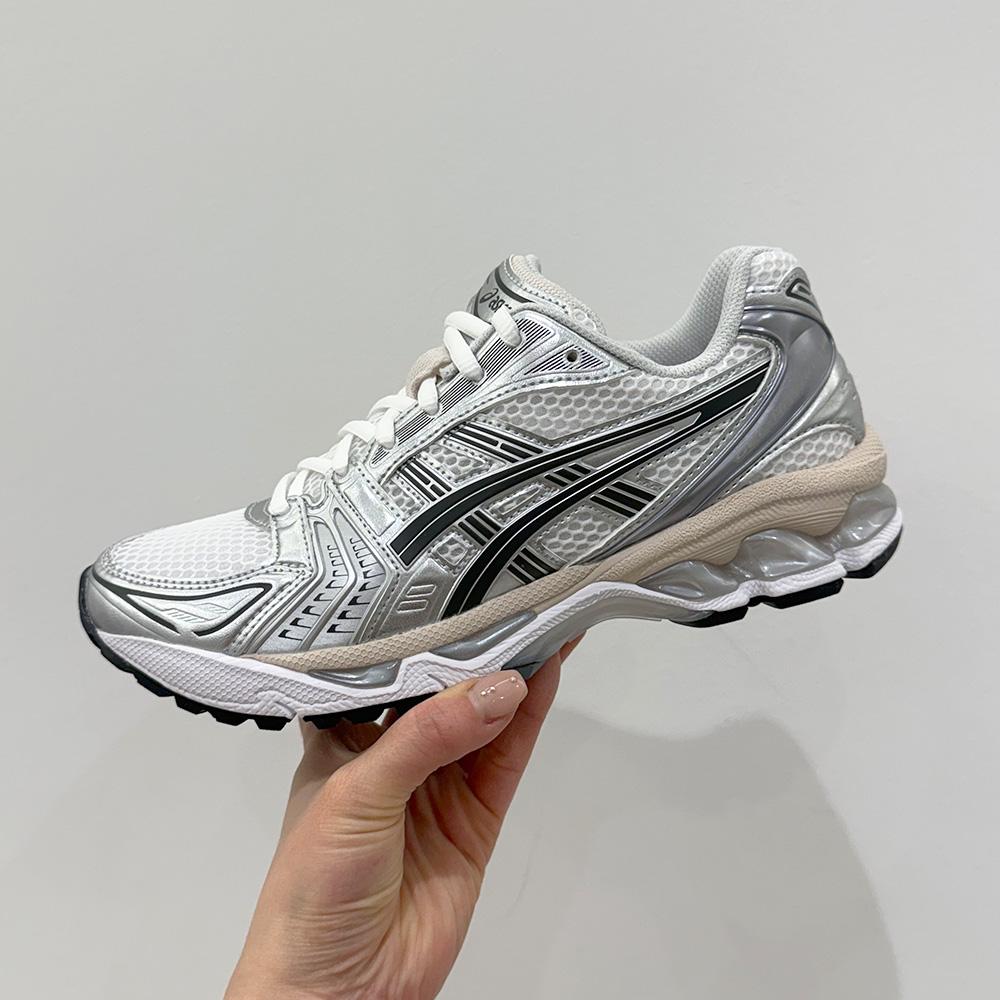 ASICS GEL-KAYANO 14 Unlimited Black Pure Silver White Cream Grey スニーカー ランニングシューズ