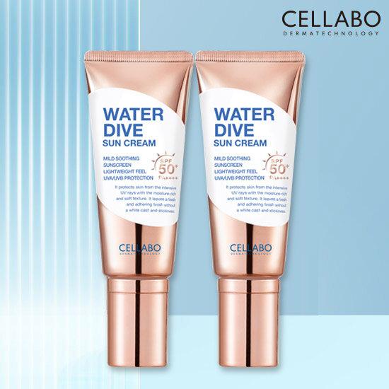CELLABO ウォーターダイブ サンクリーム 60g シーズン2 2個 (SPF50+) 使用期限 26年12月