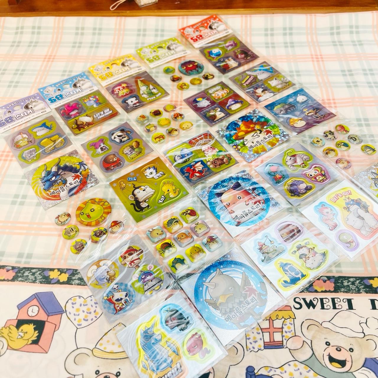 [レトロ文具] メープルストーリー つらなりステッカー