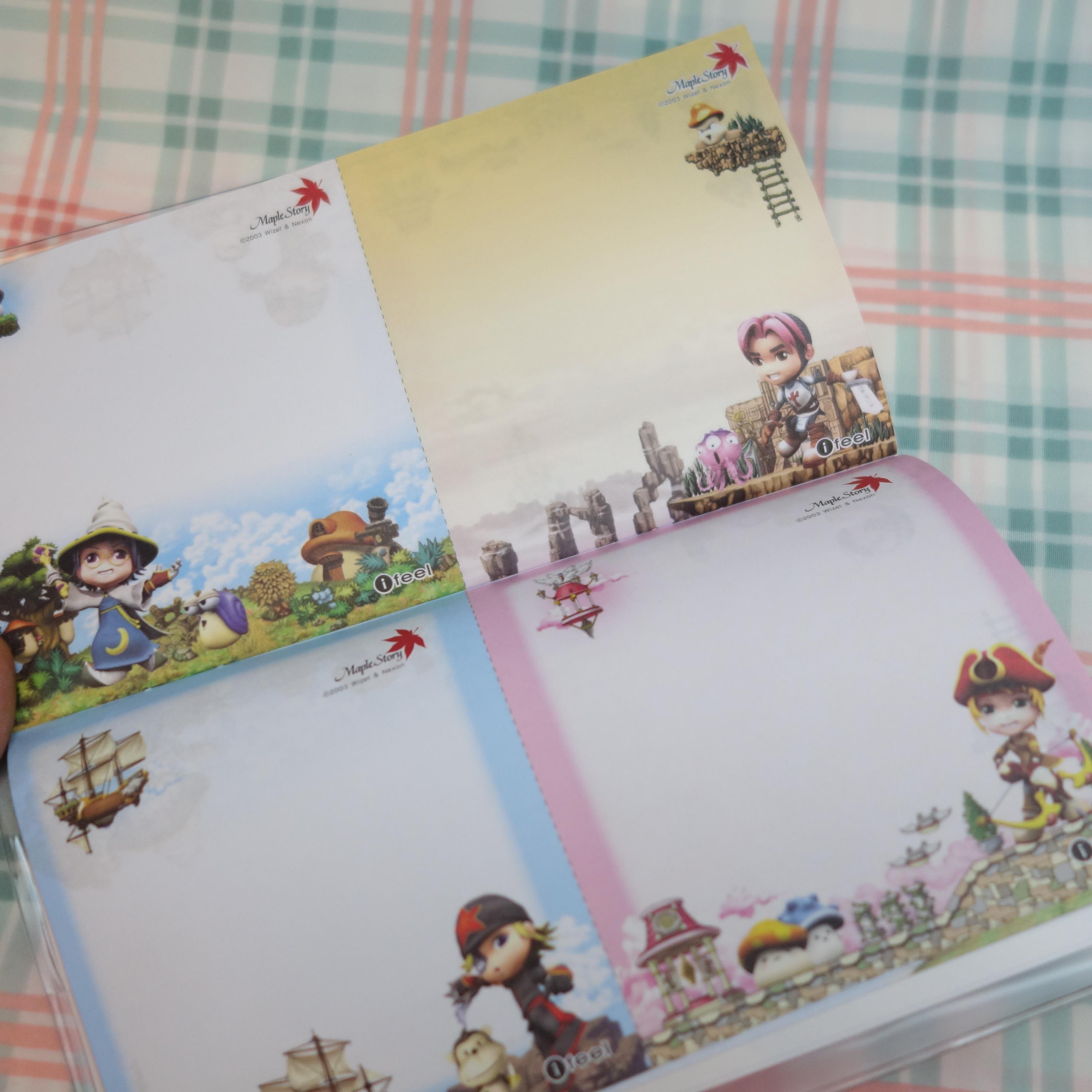 [レトロ文具] カラーインナーシート メープルストーリー ノート ダイアリー