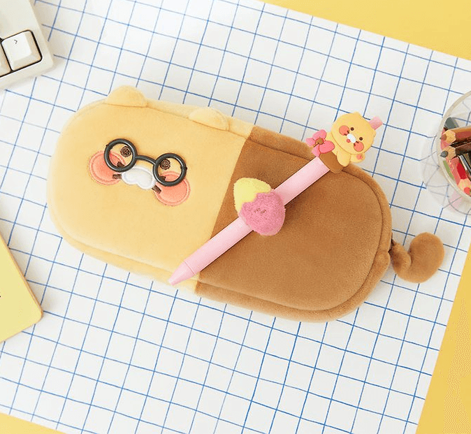 カカオフレンズ チュンシク ぬいぐるみ 筆箱 チュンシギは勉強中 筆箱 ポーチ 新学期プレゼント