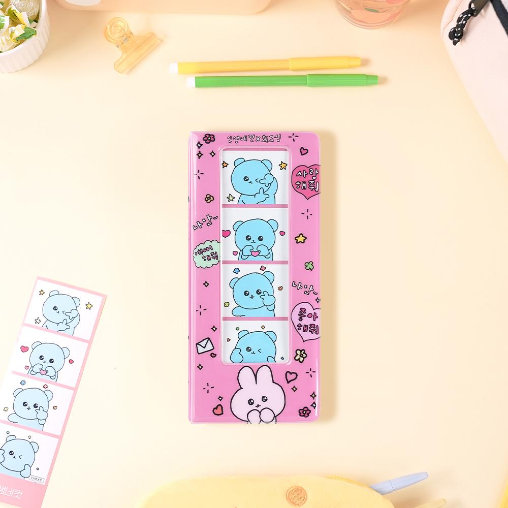 인생네컷 x チェゴシム コレクトブック S 4コマアルバム ラブリー フォトブック バインダー