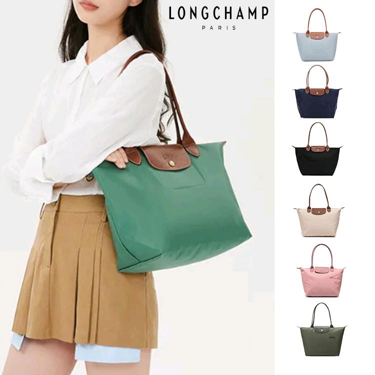 Longchamp ル プリアージュ オリジナル グリーン ショルダーバッグ ミディアム M ブラック ネイビー ナイロン ショッパーバッグ 2605089 2605919
