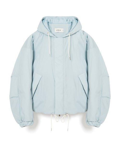 [KIMURE] Padded Hood 2-WAY Jumper_ブルー KBCFUJP002BL