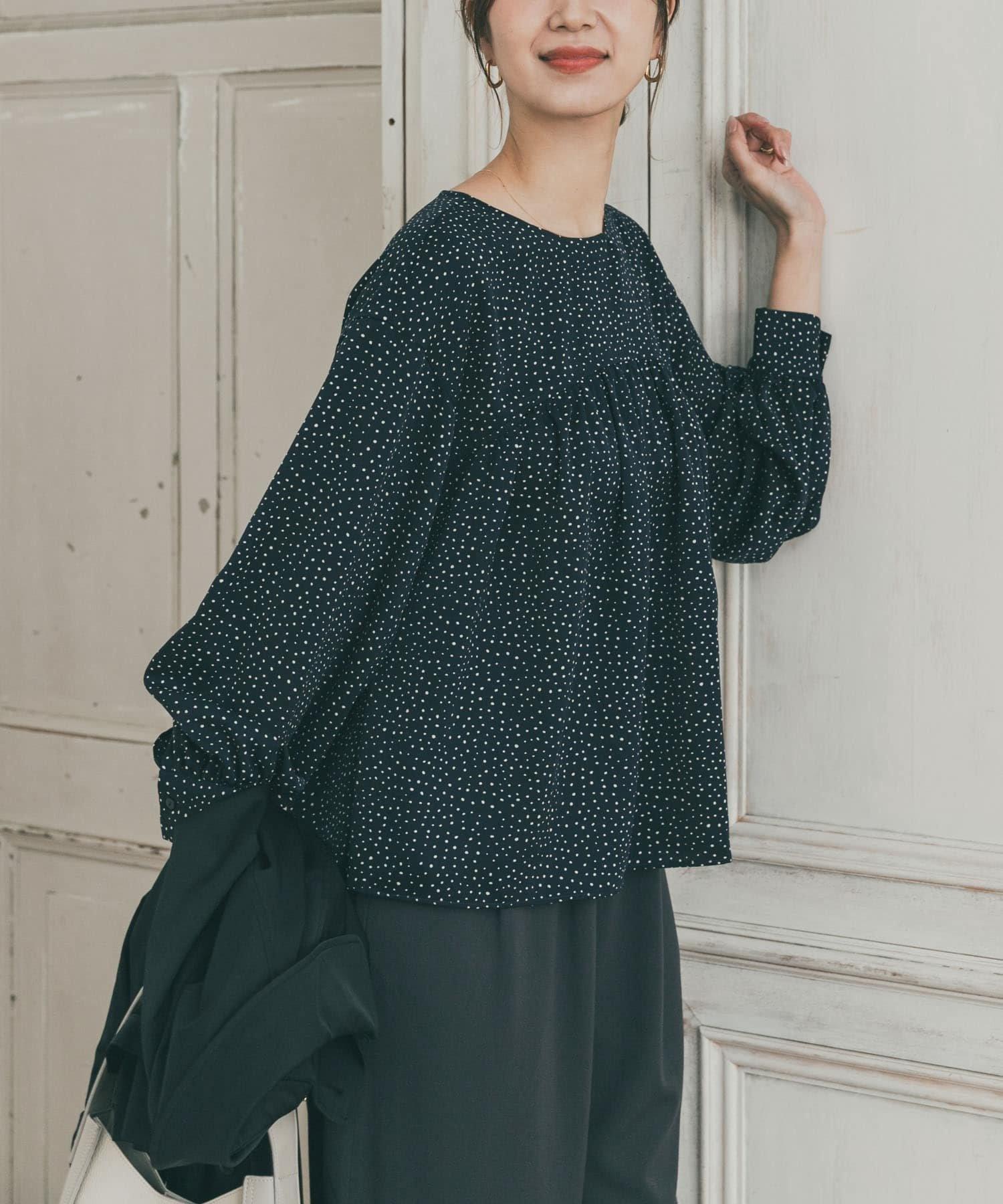 URBAN RESEARCH DOORS  ギャザー ブラウス  レディース トップス