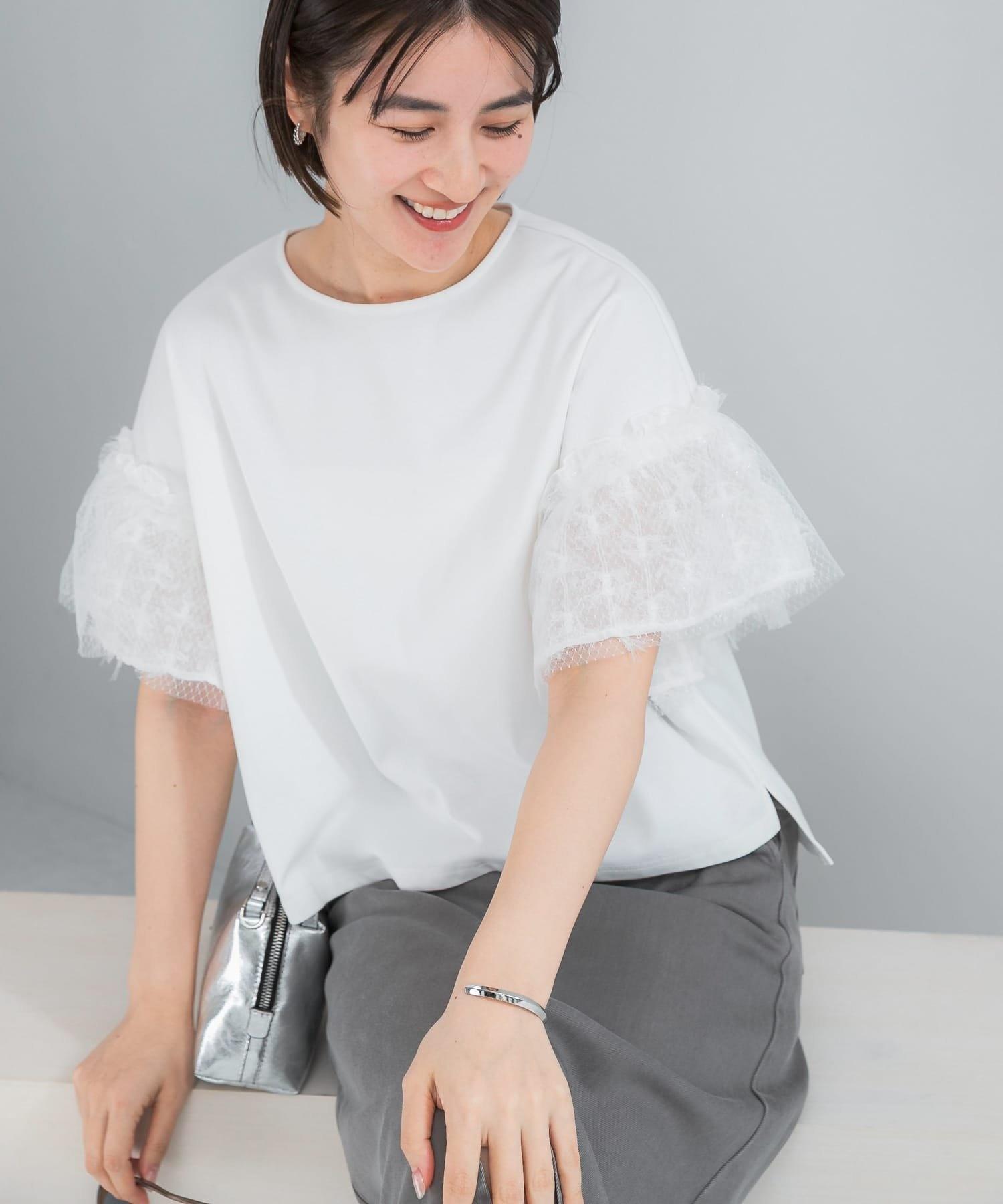 URBAN RESEARCH ROSSO アーバンリサーチ ロッソ チュール ドッキング Tブラウス レディース トップス
