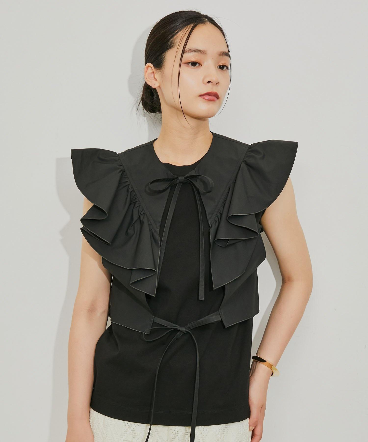 ADAM ET ROPE FEMME アダムエロペ フリル セット Tシャツ レディース トップス