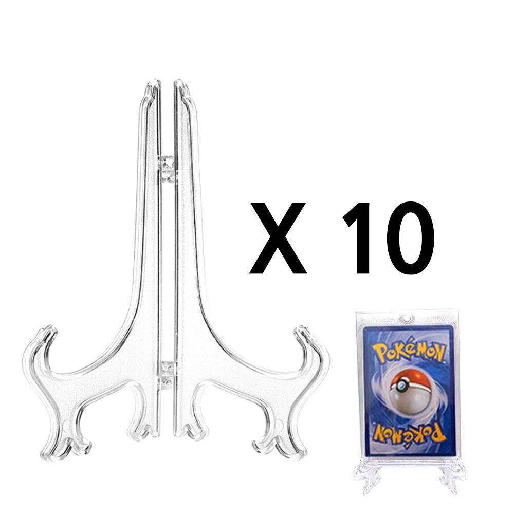 ポケモンカード トップローダー カードケース用 透明スタンド 10個