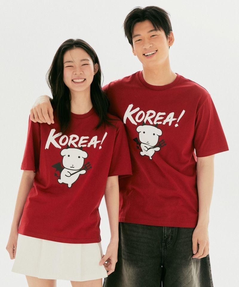 SPAO GANADI 半袖Tシャツ レッド SPRLG25U09