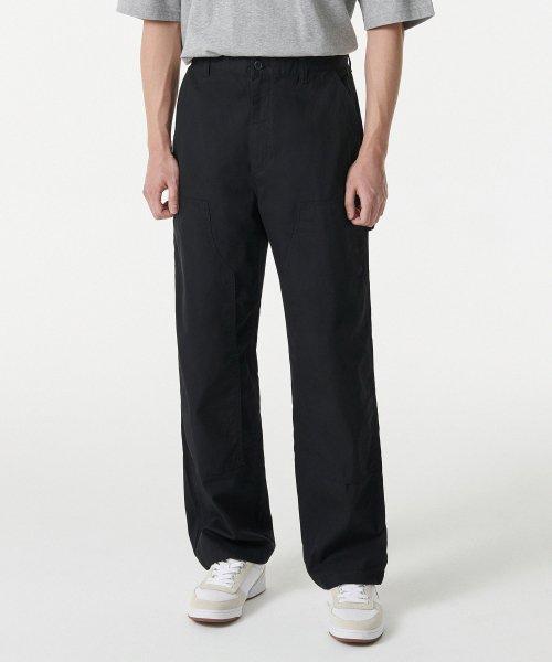 musinsastandard musinsastandard 無印 ダブルニー カーペンターパンツ ブラック