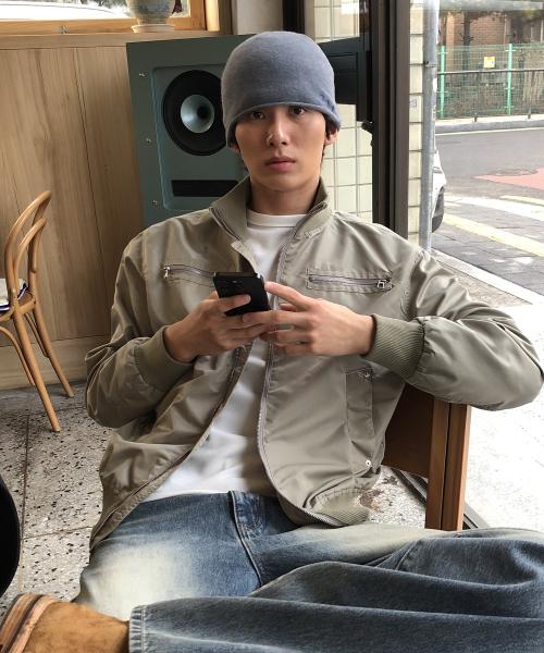 [데이] 크롭 버클 블루종 자켓_KHAKI P0000DVJ