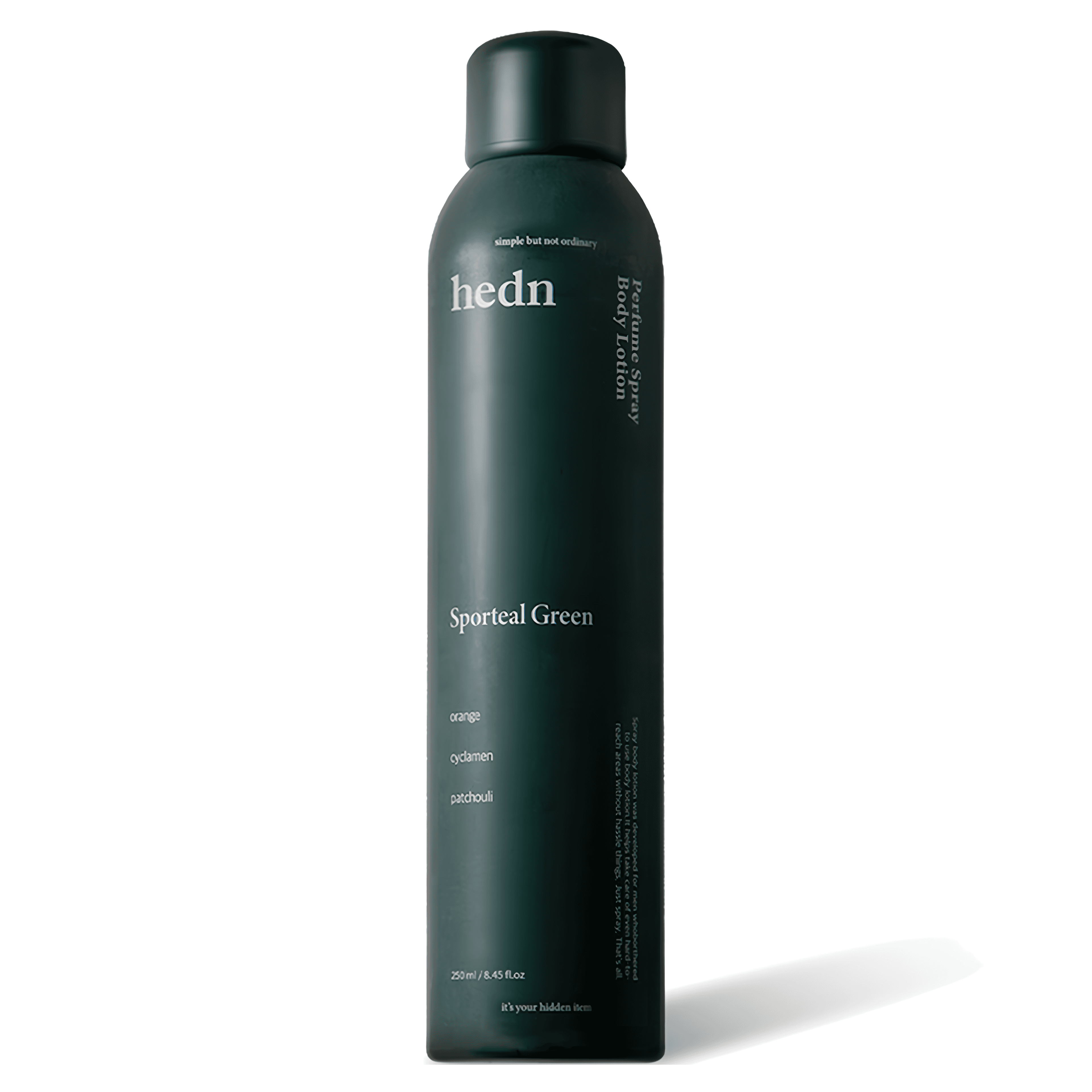 hedn パフュームスプレー ボディローション スポーティルグリーン 250ml 1個 高保湿 香水 ボディミスト 男女共用 塗る保湿スプレー べたつかない爽やかなボディケア シャワーローション