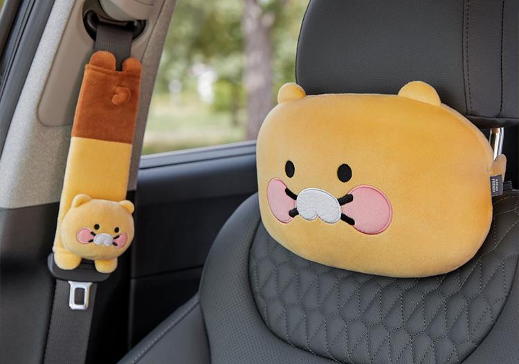 カカオフレンズ ライアン アピーチ チュンシク キャラクター ネックピロー シートベルトカバー セット