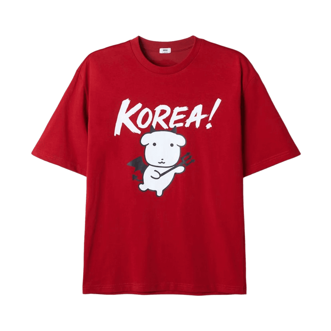 S SPAO x GANA_DI ショートスリーブTシャツ レッド SPRLG25U09