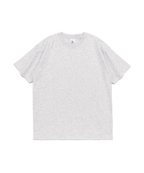 [LE CUSTOM] The Essential 32S 2PLY 無地 Tシャツ (ライトメランジ) 5016076483