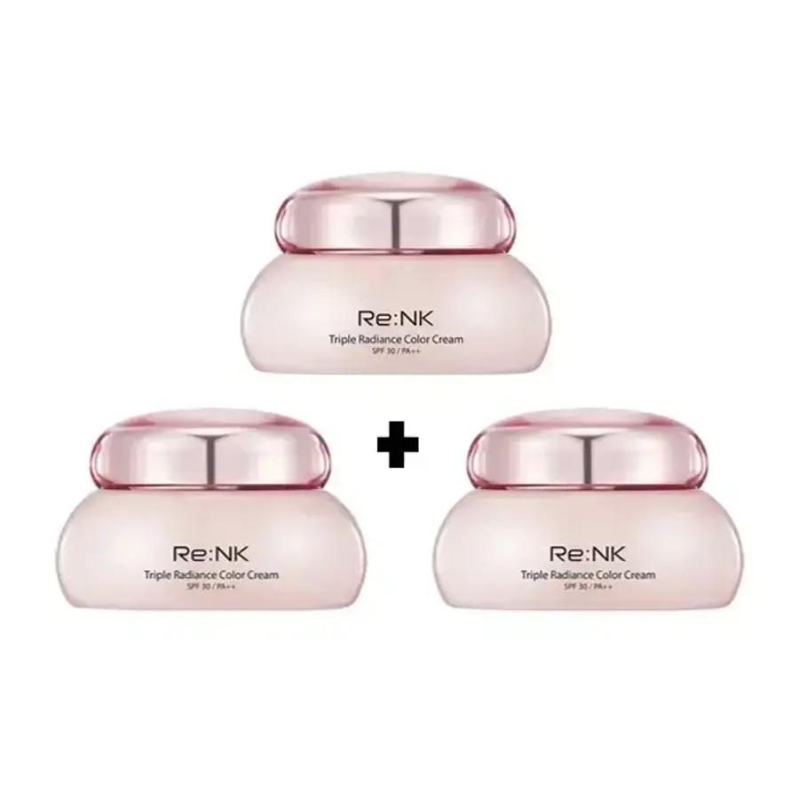RE'ENK(리엔케이) ビクリーム4 トリプル ラディアンス カラークリーム 45ml x 3個