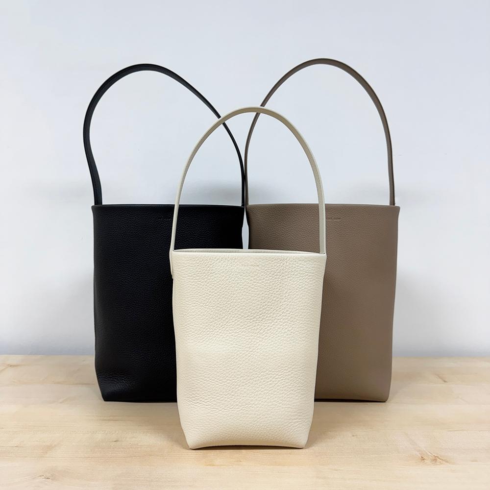 [国内配送] The Row N/S Park Tote Black Dark Taupe Ivory Small Medium (関税・消費税込み)