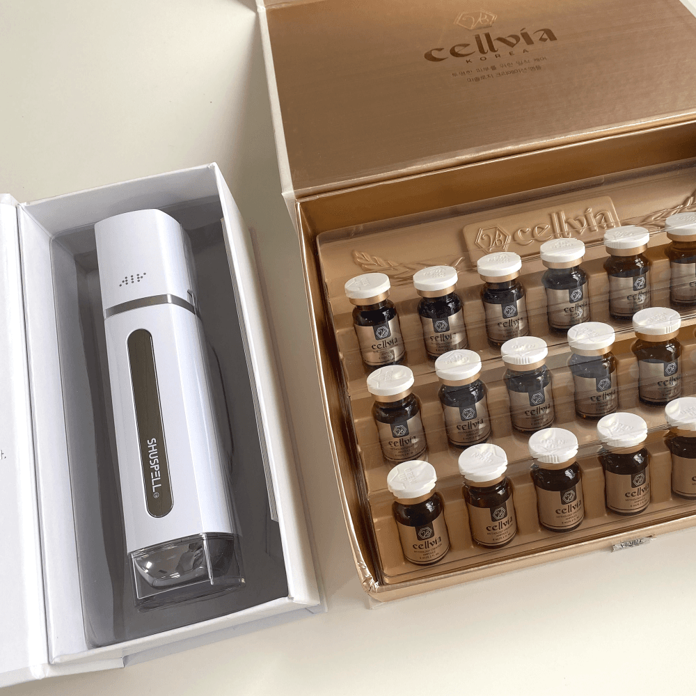 [비아블 정식] Cellvia 양수 줄기세포 앰플 세럼 갈바닉 디바이스 세트