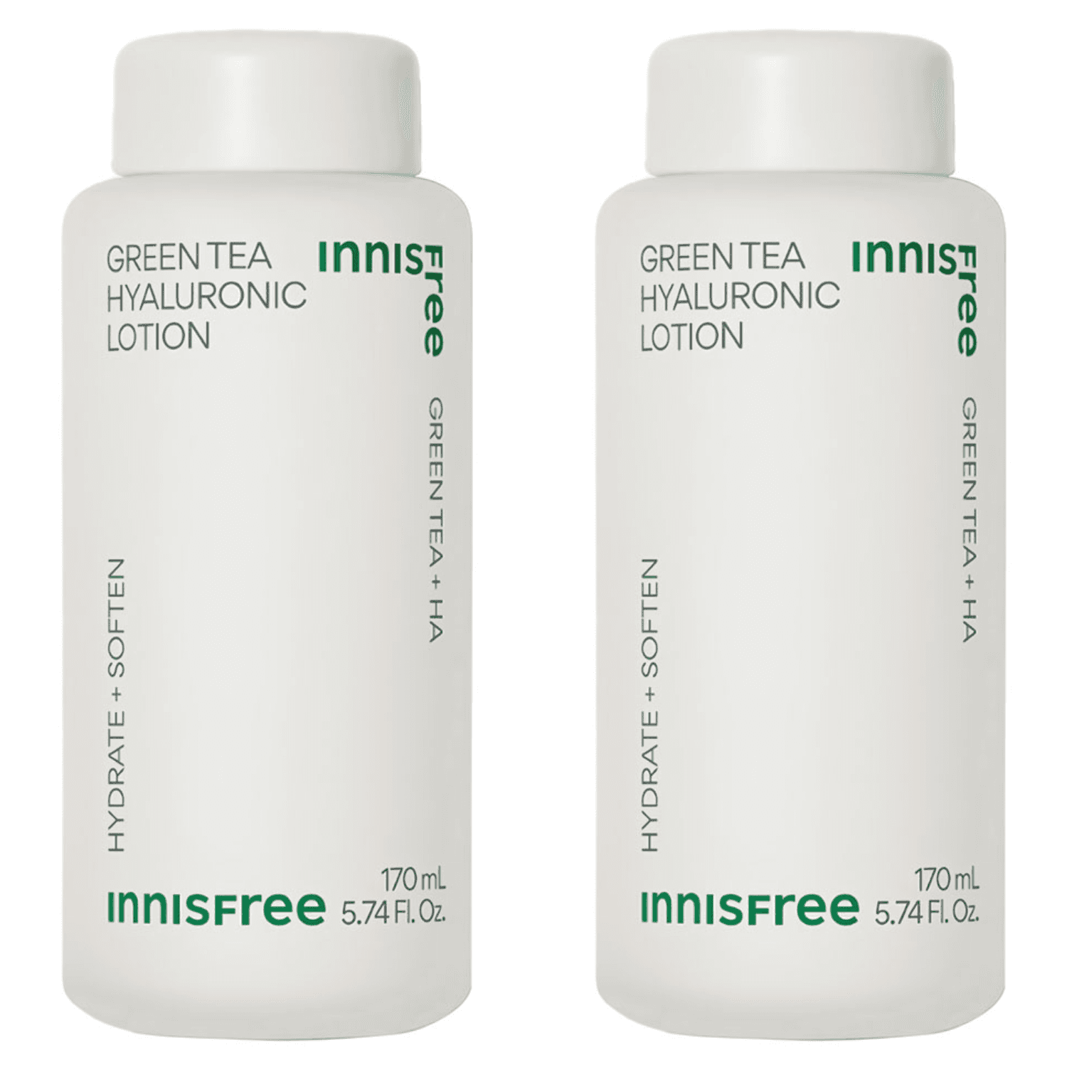 이니스프리 그린티 히알루론산 로션 170ml 2개입 (수부지, 유수분 밸런스, 저자극 수분로션/에멀젼)