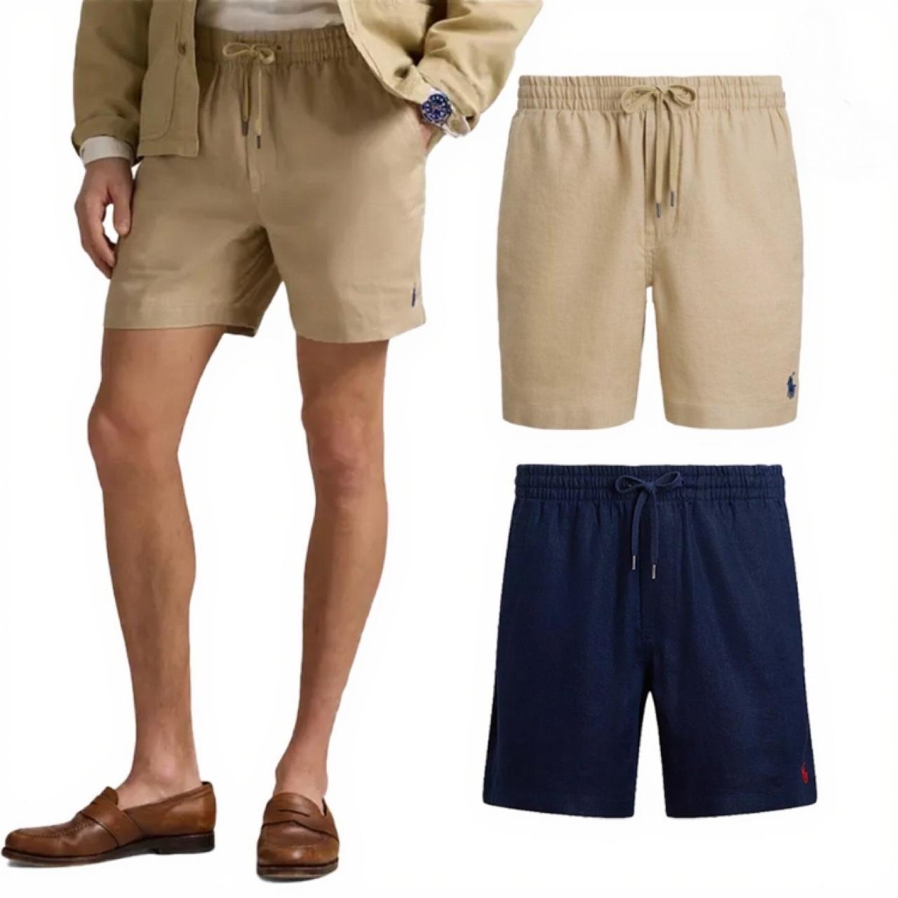 Polo Ralph Lauren メンズ ショート リネン ハーフパンツ Polo メンズ リネン ハーフパンツ