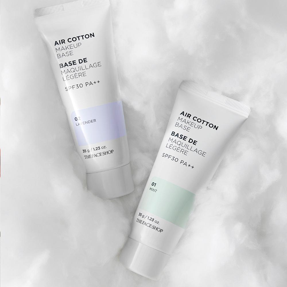 더페이스샵 fmgt 에어코튼 메이크업 베이스 35g (SPF 30 PA++)
