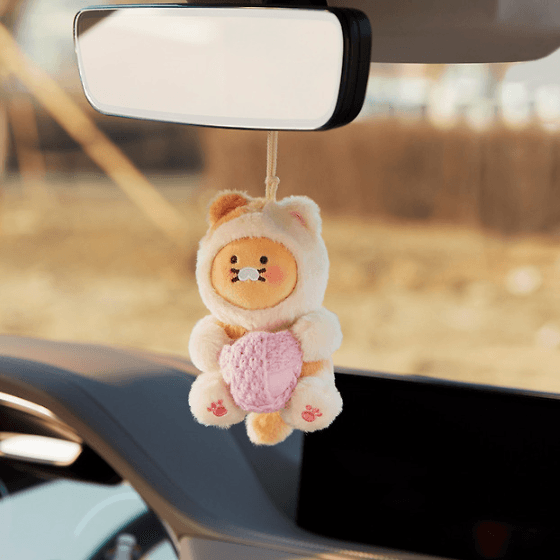 카카오프렌즈 냥냥 춘식이 차량용 향기나는 인형 차량용 방향제 새차선물