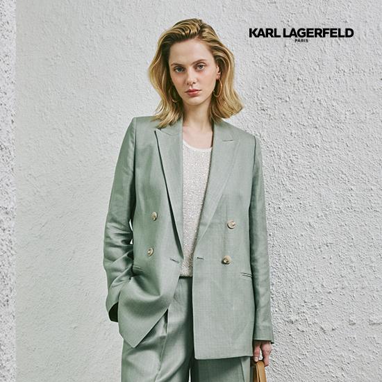 Karl Lagerfeld [最安値 89,900円] 25SS フレンチリネン混 テーラージャケット