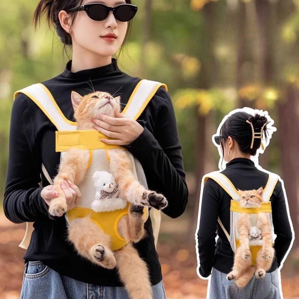犬用フロントバッグ スリット付き 猫用ペット用 ペットキャリー リュック