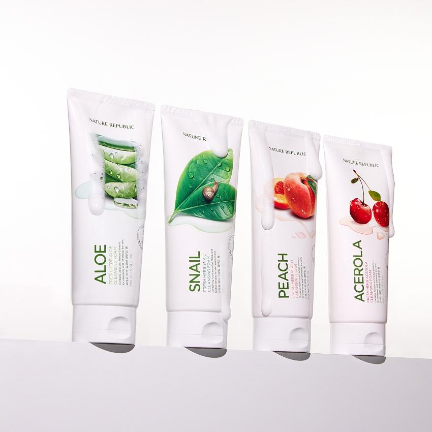 촉촉 풍성 네이처리퍼블릭 프레시 허브 폼클렌징 170ml