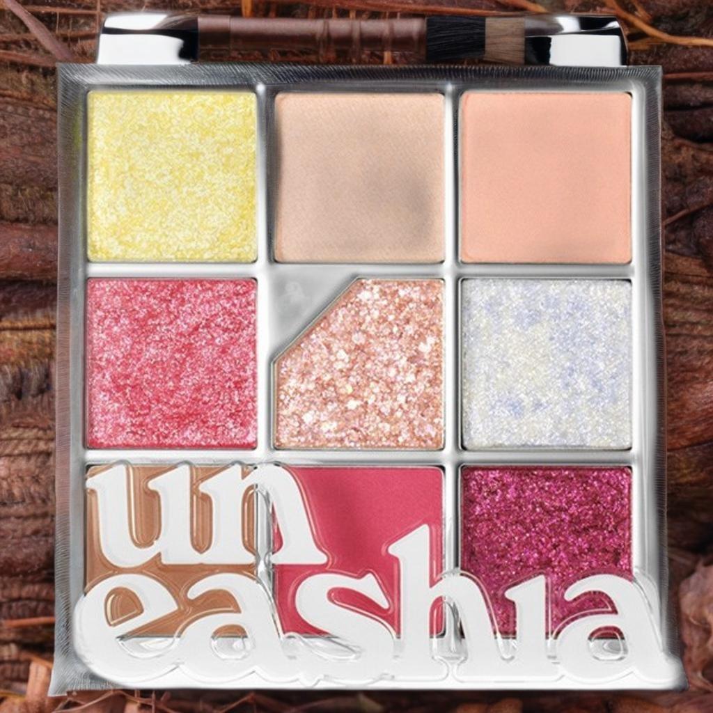 UNLEASHIA (アンリシア) ポイント メイクアップ 化粧品 グリッター ピディア アイ パレット NO7 オール オブ ピーチ エイド 1個