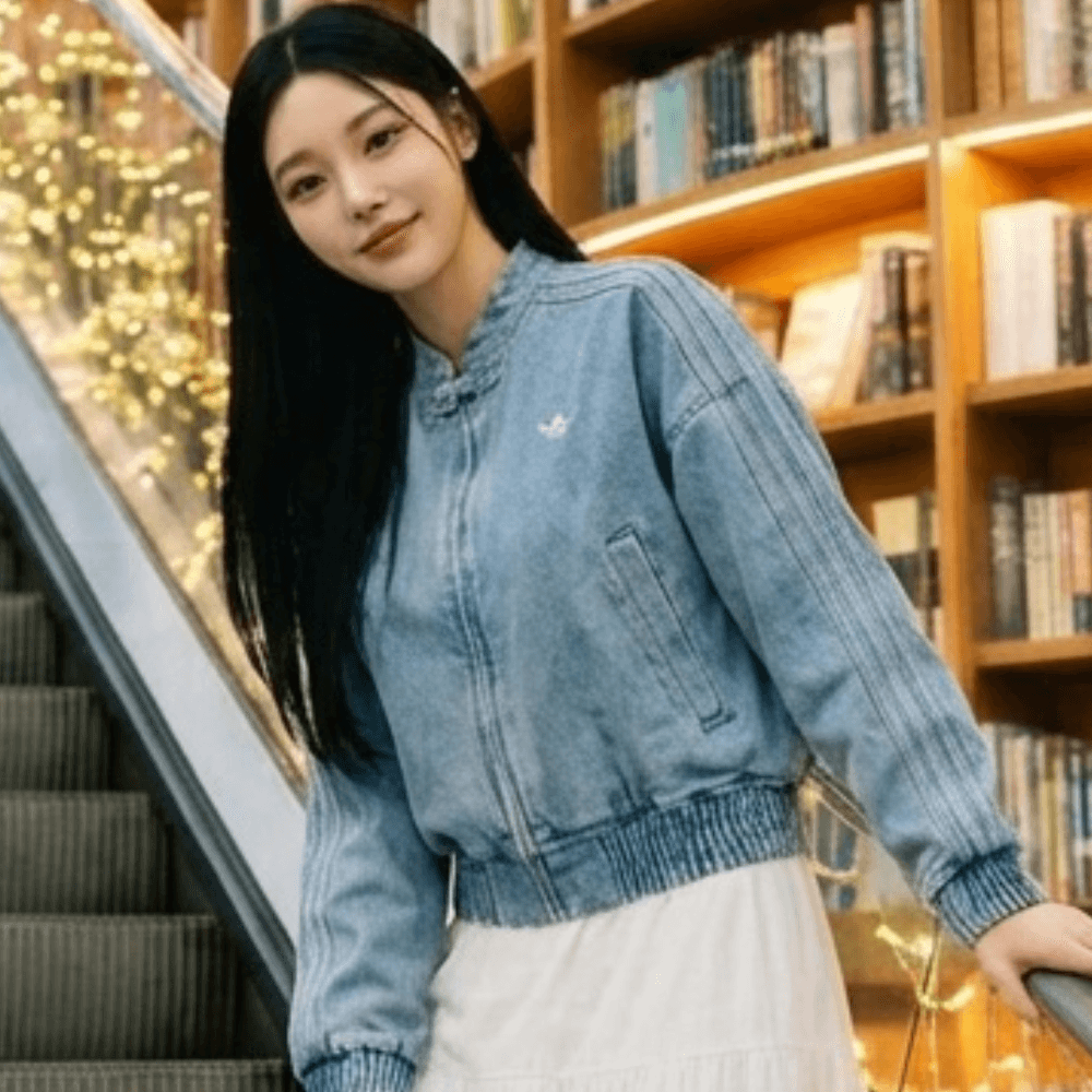 중디다스 아디다스 デニムジャケット レディース ビッグサイズ メンズ トラックトップ デニムジャケット ルーズフィット ボックスフィット JZ9924