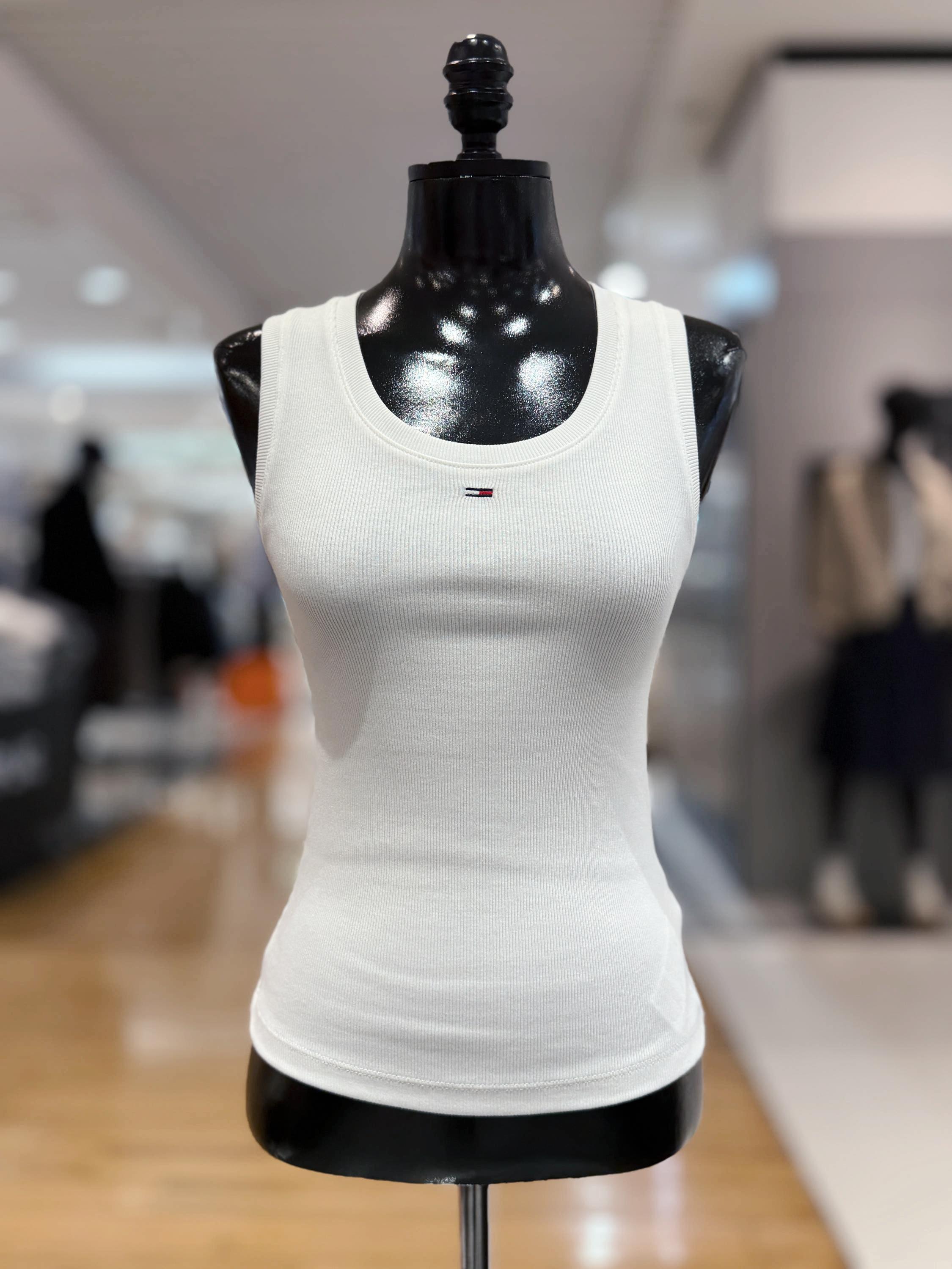 タミジーン レディース スリムフィット リブ 夏 トップス 半袖 タンクトップ Tシャツ デイリー カジュアル きれいめ