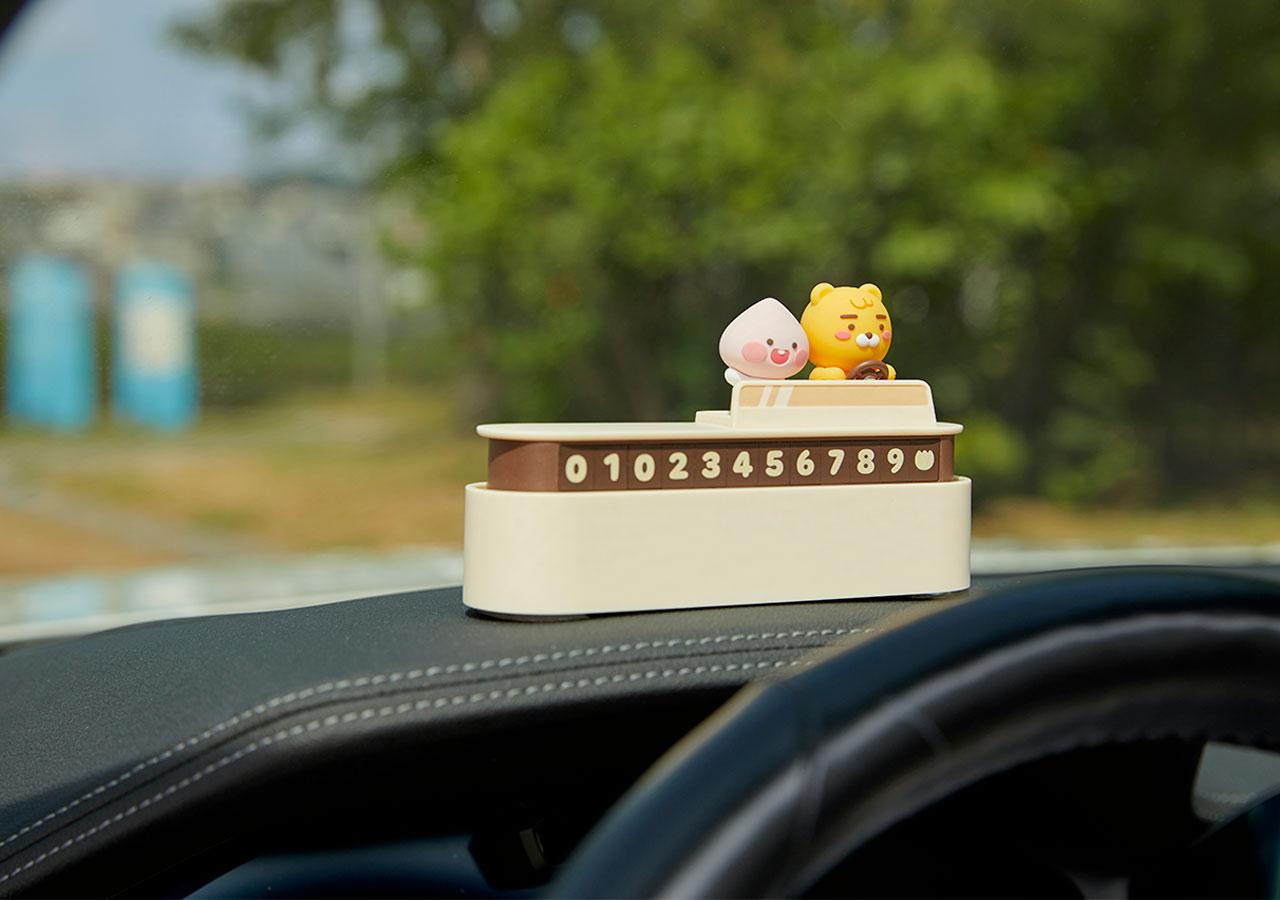 キュートで便利なカカオ 駐車番号プレート ドライブ ラピッチ 電話番号プレート カカオフレンズ 番号お知らせプレート