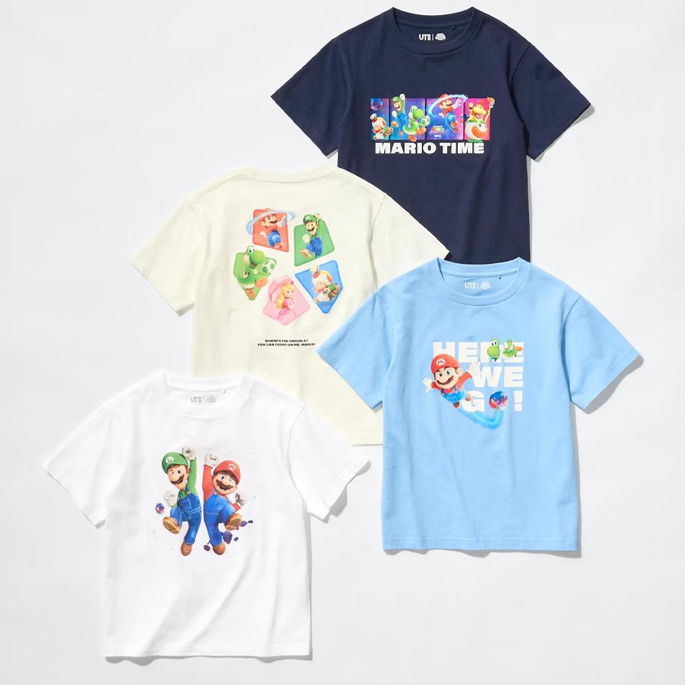 ユニクロ スーパーマリオ UT キッズ 半袖 Tシャツ レディース トップス インナー 4カラー